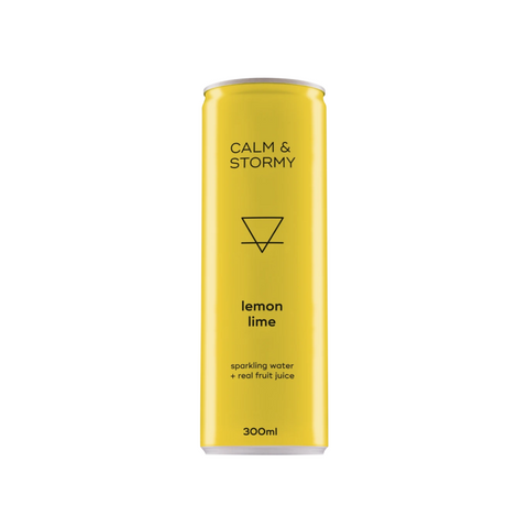 Calm & Stormy 24 x 300ml Sparkling Water - Lemon Lime