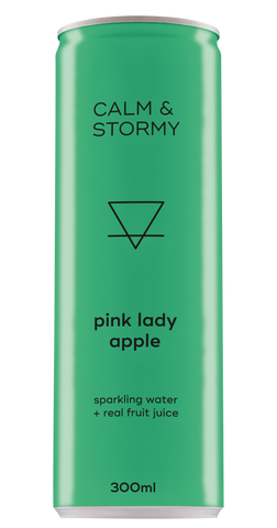 Calm & Stormy 24 x 300ml Sparkling Water - Pink Lady Apple