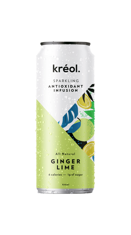 Kreol - Antioxidant Sparkling Ginger Lime 330 x12
