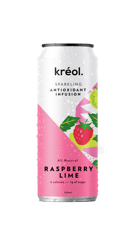 Kreol - Antioxidant Sparkling Raspberry Lime 330ml x 12