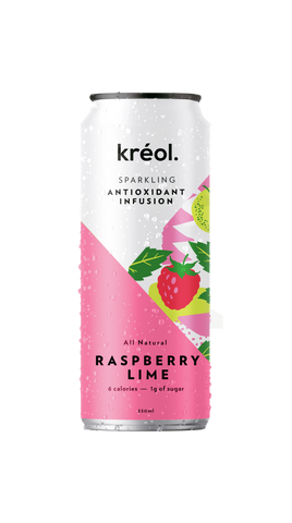 Kreol - Antioxidant Sparkling Raspberry Lime 330ml x 12